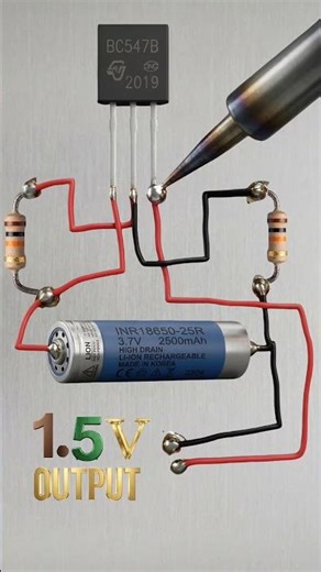 3.7 v to 1.5v converter // #shortvideo