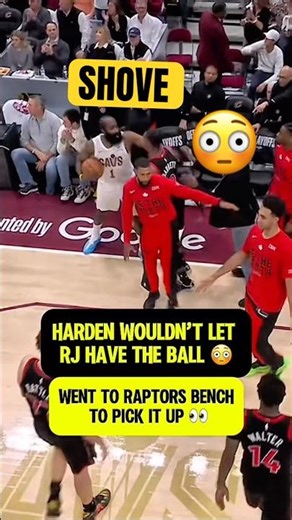 James Harden and RJ Barrett got chippy 🍿👀