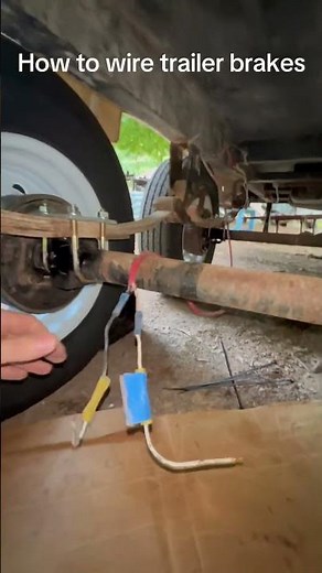 How to wire trailer brakes #trailer #howto #trailerbrakes #camper #offgrid #offgridliving