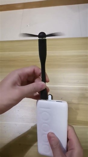Portable Creative Mini USB Fan Flexible Bendable Cooling Fan and USB LED Light For Power Bank