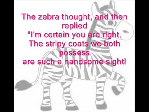 the tiger and the zebra a poem by kenn nesbitt