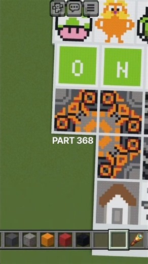 Satisfying Pixel Art in Minecraft ! making Black Glazed Terracotta (Stage 3) Pixel Art #shorts