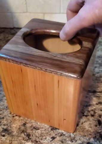 Tissue Box Cover That's Made From Walnut and Cherry! - Etsy
