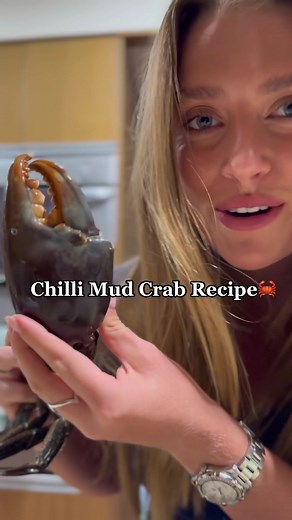 Chilli Mud Crab Recipe 🦀😍🫶🏼 #australia #fyp #chillimudcrab #mudcrab #recipe #gracehayden #cooking #recipeideas #recipeinspo