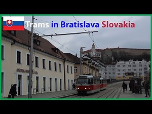 Trams in Bratislava Slovakia 2023 | Tatra T63, T6A2, K2, Skoda 29T & 30T