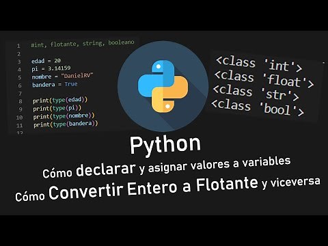Tipos de Variables en Python: Cómo declarar y asignar valores a variables y convertir int a float