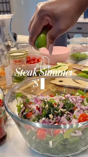 Summer Steak Salad | Fresh, Bold & Ready in Under 20 Minutes 🥩🥗. #SummerRecipes #SteakSalad #Easy