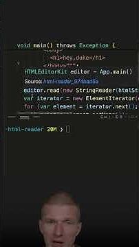Reading HTML #java #shorts #coding #airhacks