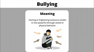 Bullying Meaning Example in a sentence Vocabulary Cards