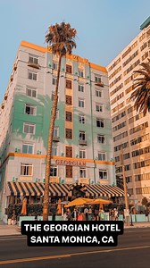 THE GEORGIAN HOTEL - SANTA MONICA, CA @thegeorgian hotel in Santa Monica recently underwent a major renovation and the new design is stunning. The original Art Deco building dates back to the early 30s but the new interiors are heavily inspired by Wes Anderson. This is where hotel guests check-in and there is a of character and charm throughout the space with a lot of thoughtful details. For ex. When you arrive you’ll be greeted with a glass of champagne which is always a nice touch. And there’s