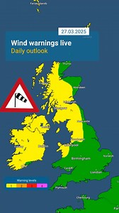50K views · 154 reactions | ⚠️ Warnings are live for Thursday, with gusting winds across Ireland and parts of the UK, plus heavy downpours going later in the day in some areas too. Here's how it looks on our radars. #Weather #UKWeather #WeatherForecast | Weather & Radar UK / Ireland | Facebook