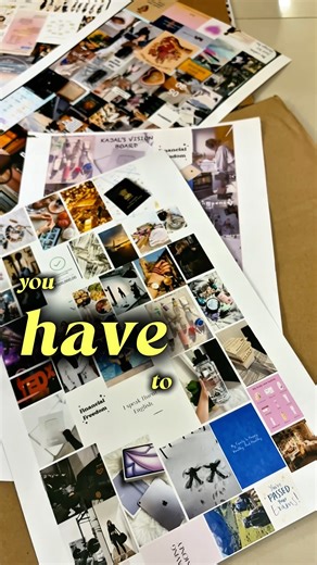 I made my 2026 vision board under ₹200 💡🌸 #diy #tutorial #pinterest