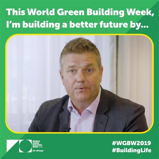 Watch the video to find out which #BuildingLife pledge ✅ CEO Anders Danielsson of Skanska has made. What's yours? #BuildingLife #WGBW2019 | World Green Building Council