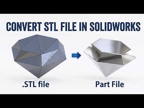 How to Convert STL file into Solidworks Part File