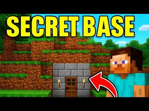How To Make A Secret Base In Minecraft/ Hidden Base In Minecraft