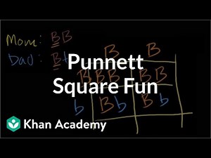 Punnett square fun | Biomolecules | MCAT | Khan Academy Video Lecture