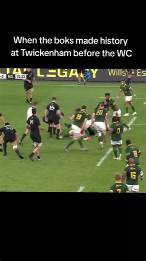 Springboks Make History Against All Blacks at Twickenham