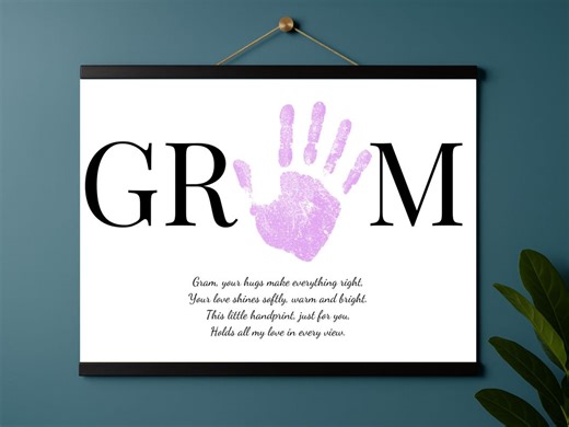 Handprint Poem Printable for Gram - Etsy
