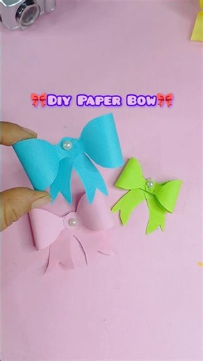 Diy Paper Bow 🎀 Handmade Craft #diy #craft #artandcraft #amazing #handmade
