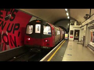 Northern Line 1995 stock journey from Embankment to Leicester Square