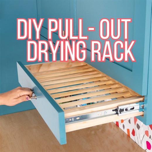 These DIY Drying Rack Drawers are smart, space-saving, and perfect for kitchen or laundry storage. 🧺✨ Built to slide out easily, they make organization practical and stylish. See more here: https://www.anikasdiylife.com/diy-drying-rack-drawers/ | The DIY Life with Anika