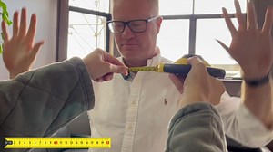 We put the team to the test—guessing 30cm without looking! Some were surprisingly close, while others needed real think time! | Mixx1063