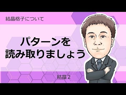 結晶② 結晶格子について