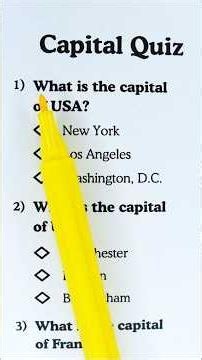 Can You Get 6/6? Easy Capital City Quiz! 🌍