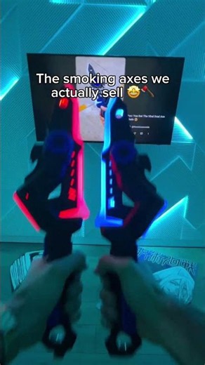 My Axes Are GLOWING In The Dark and Releasing Smoke 🫠😍