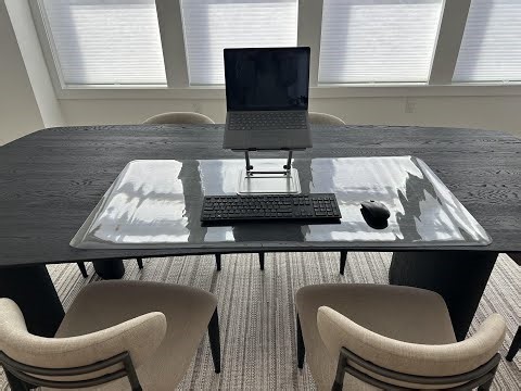 NATRKE Clear Desk Mat Pad, 47.2"x23.6" Extra Large Transparent Computer Desk Mat Plastic Desktop Pro