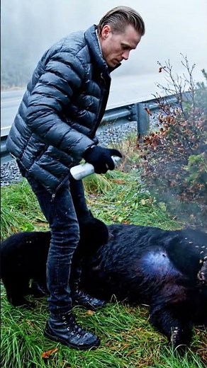 Highway Bear Save #wildliferescue #animalrescue #animals