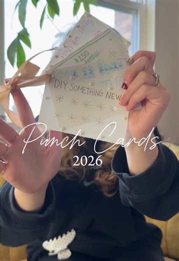 Punch Card Ideas for Tracking Goals and DIY Projects
