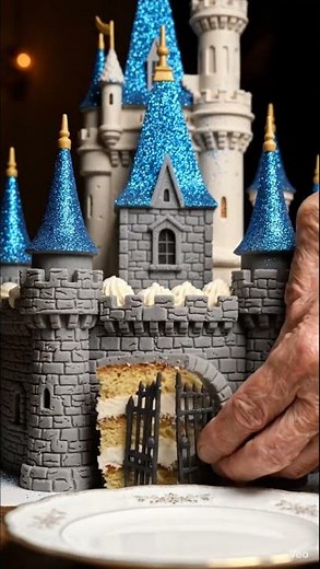 Amazing Castle Cake Making 😍🏰 | Most Satisfying Cake Art Ever! #shorts