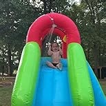 12.8x12FT Water Slide Bounce House for Kids, 12-in-1 Inflatable Water Park with Catch Ball Set/Toss Rings/Water Soaker Balls/Water Gun/Basketball/Splash Pool/Water Cannon/Climbing Wall/Basketball Hoop