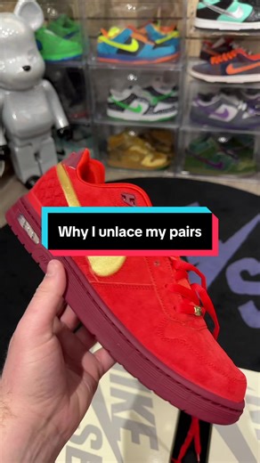 Why I unlace my pairs #nikesb #nike #sneaker #dunk #shoes
