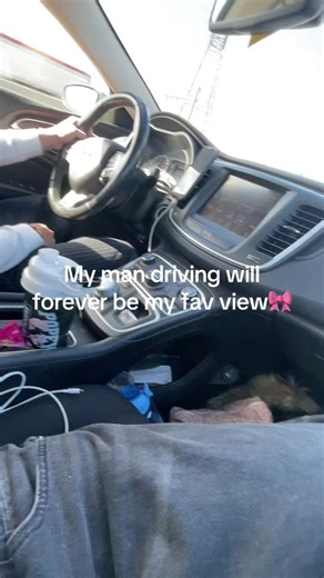 My Man Driving Is My Favorite View: A Relatable Couple Moment 🎀