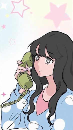 Moshi Moshi? 💖📞 #shorts #anime #animation