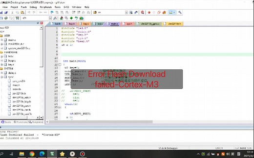 Error Flash Download failed-Cortex-M3解决方法