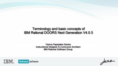 IBM Rational DOORS Next Generation Terminology