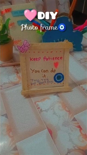 Photo Frame || DIY easy frame 🎀✨🌷 || #fypシ #art #photoframe #craft #shorts