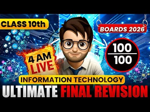 Complete Information Technology Maha Marathon🔥 class 10 / IMPORTANT QUESTIONS😈 / Boards 2026
