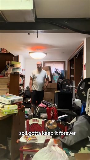 Basement decluttering: Part 1 for me decluttering is a mindset, but with that mindset there's also a bunch of emotions that come along with it. Being able to manage the emotions is the most important part for me because if I can manage them, then I can do the things I need to do without the feelings overwhelming me. How do you manage your feelings? Is decluttering easy for you is a difficult? Or do you fall in the spectrum? And no, thank you for asking, but I don't want any help. #decluttering #