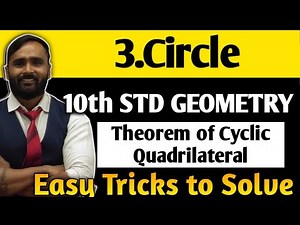 10th GEOMETRY | 3.CIRCLE | Theorem of Cyclic Quadrilateral | PRADEEP GIRI SIR