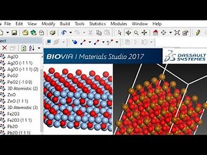 Materials Studio - 3D Crystal Structure & Surface of Metal Oxides #material #studio ‪@MajidAli2020‬