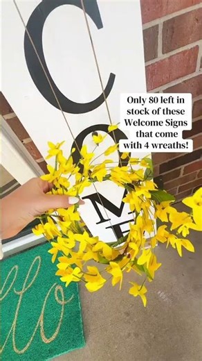 Transform Your Entryway with Stunning Welcome Signs! #welcomesign #frontdoordecor