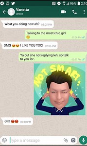 Wa piang eh! Still dare to use Samsung Galaxy Note9's AR Emoji disturb me some more 😡😡You wait until I get my own! | SGAG