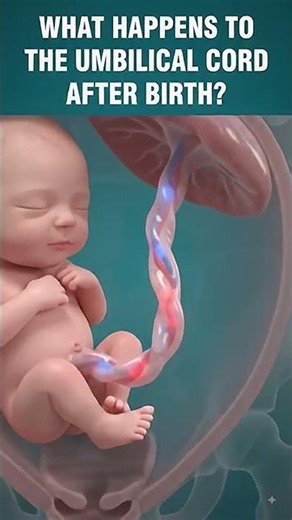 What Happens to the Umbilical Cord After Birth? 👶 | Cord Clamping #medicalanimation