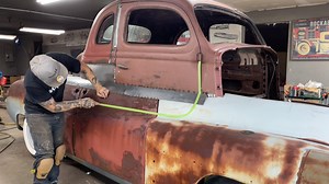 93K views · 2.3K reactions | The doors are welded shut now we're going to fabricate a panel to connect the front doors on the 1949 Mercury to the 1936 Ford  | Bad Chad | Facebook