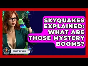 Skyquakes Explained: What Are Those Mystery Booms? - Strange Science HQ