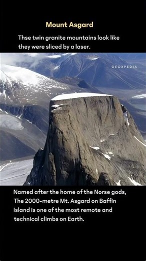 This isn’t a movie set—it’s Mount Asgard in the Canadian Arctic #shorts